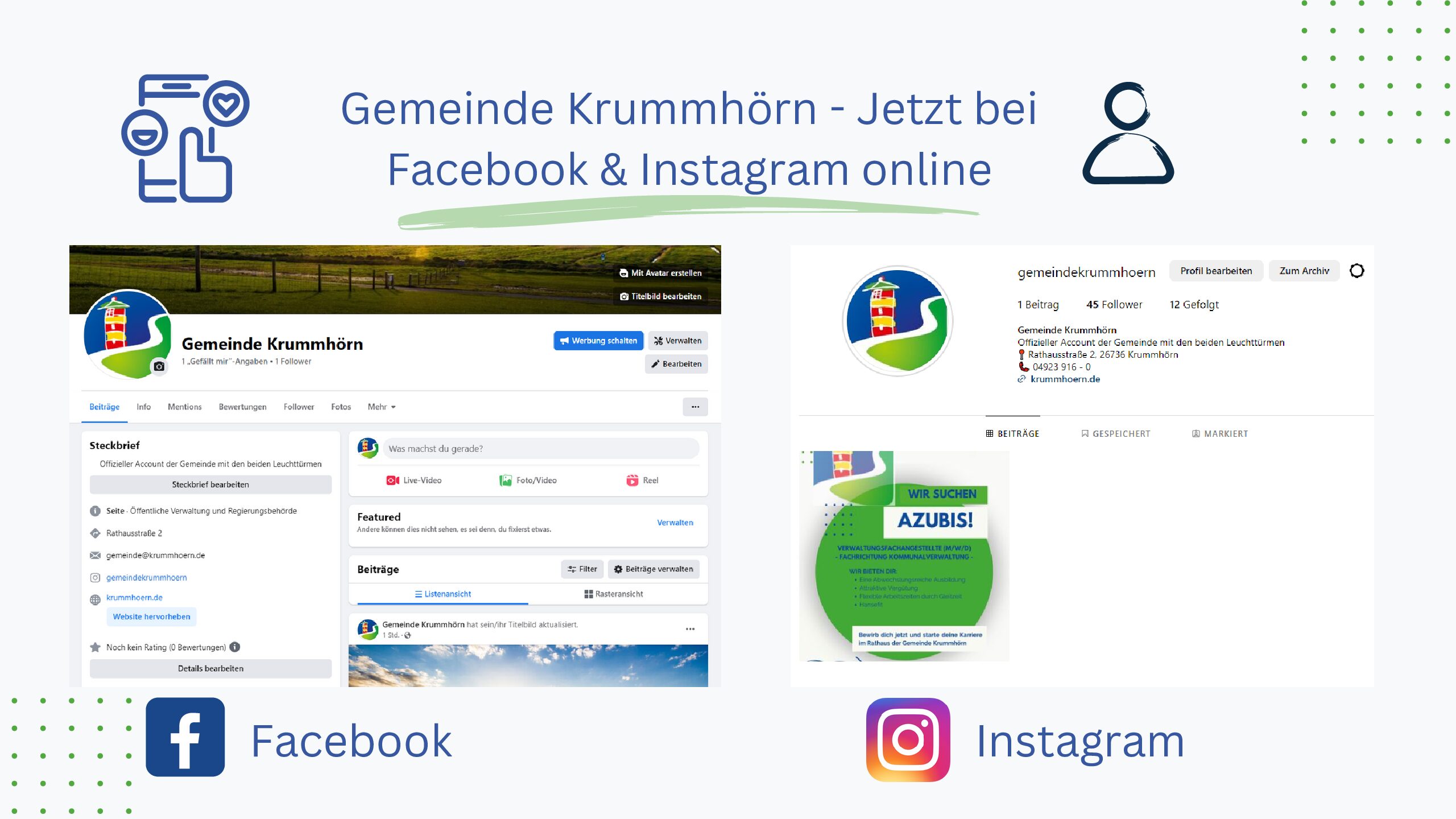 Gemeinde Krummhörn - Jetzt bei Facebook und Instagram