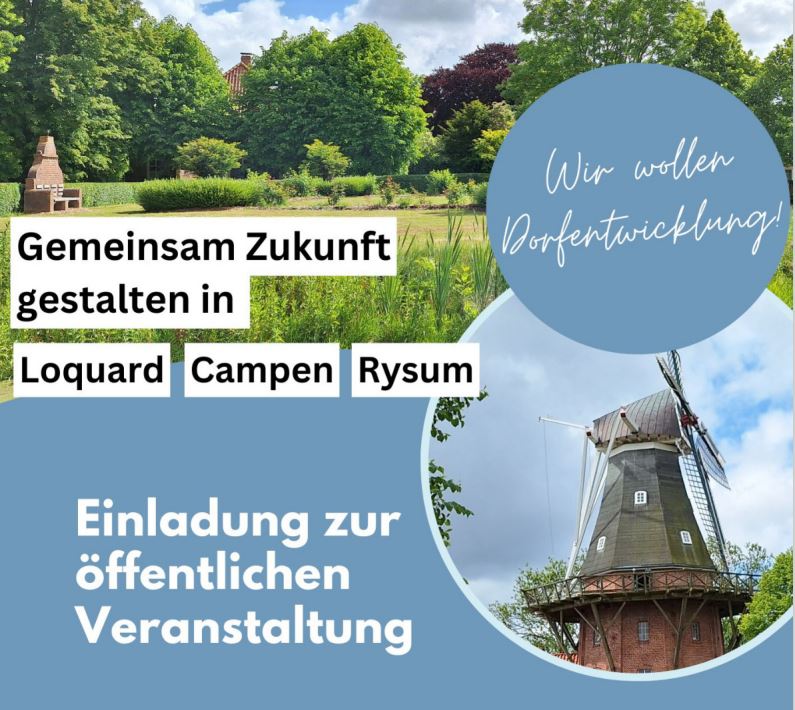 Bürgerbeteiligung zur Dorfregion „Krummhörn-Süd“ startet
