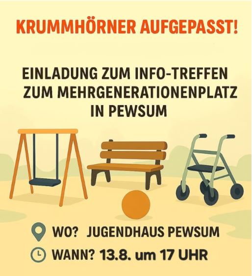 Info-Treffen zum Mehrgenerationenplatz in Pewsum