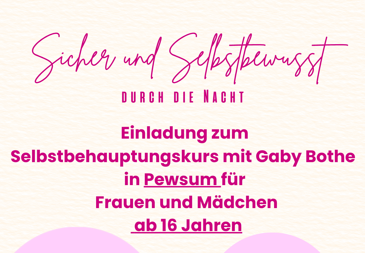 Selbstbehauptungskurs